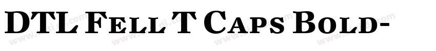 DTL Fell T Caps Bold字体转换